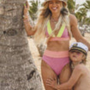 Infamous OneOne Skatie Two Piece Bikini NWT